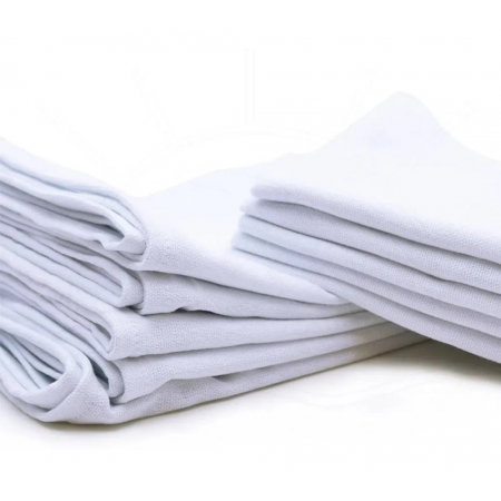 3 Panos De Chão Branco Alvejado Saco Para Limpeza Em Geral