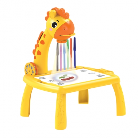 Mesa De Desenho Infantil Girafa Com Projetor Para Desenho