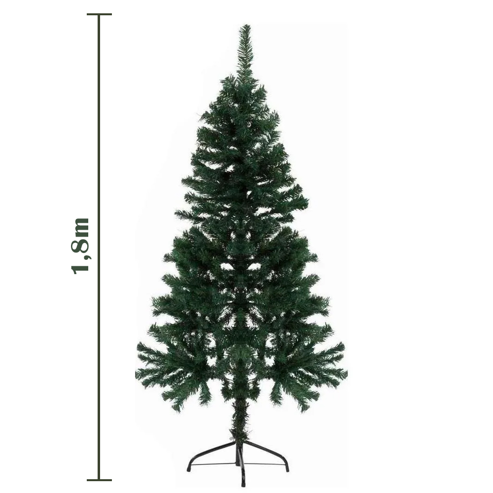 Árvore De Natal Pinheiro Tradicional Luxo 1,80m 650 Galhos - Dupari | Loja  de Brinquedos, Utilidades Domésticas, Papelaria