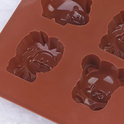 Molde Forma Silicone Animais Leão Chocolate Sabão Biscuit