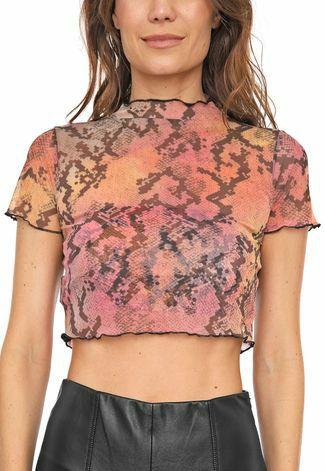 Blusa Cropped Tule Dimy