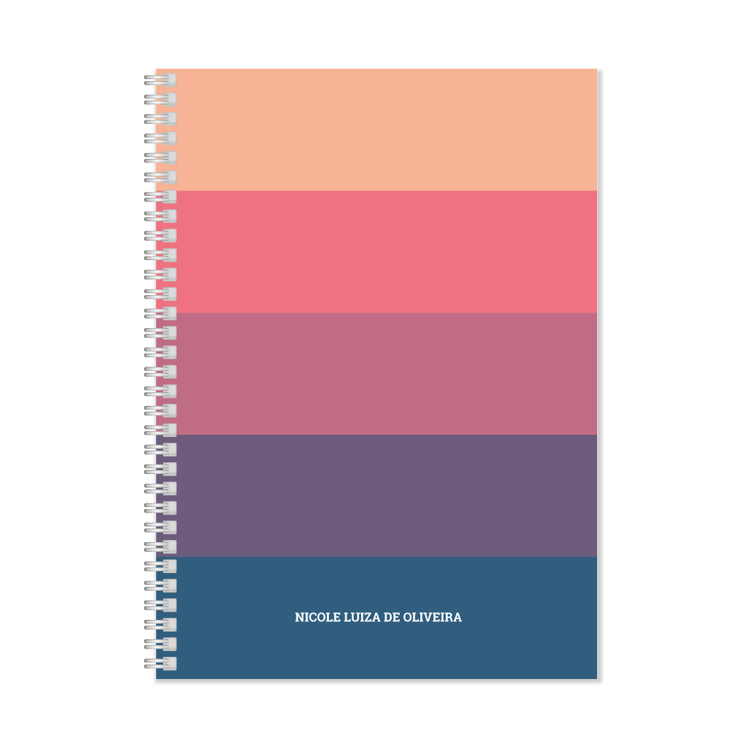 Coleção Rainbow - Caderno Universitário