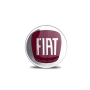 Emblema Adesivo resinado logo marca FIAT Diâmetro 58mm