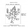 Adesivo Decorativo Deusa Ganesha