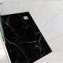 Adesivo piso box mármore preto antiderrapante