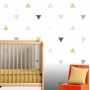Papel Parede Infantil Menino Bebê Triângulos Autocolante 3Mt