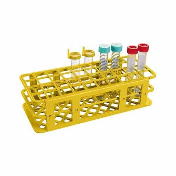 Estante Para tubos Polipropileno (PP) Amarelo Autoclavável Alfanumérica OLEN