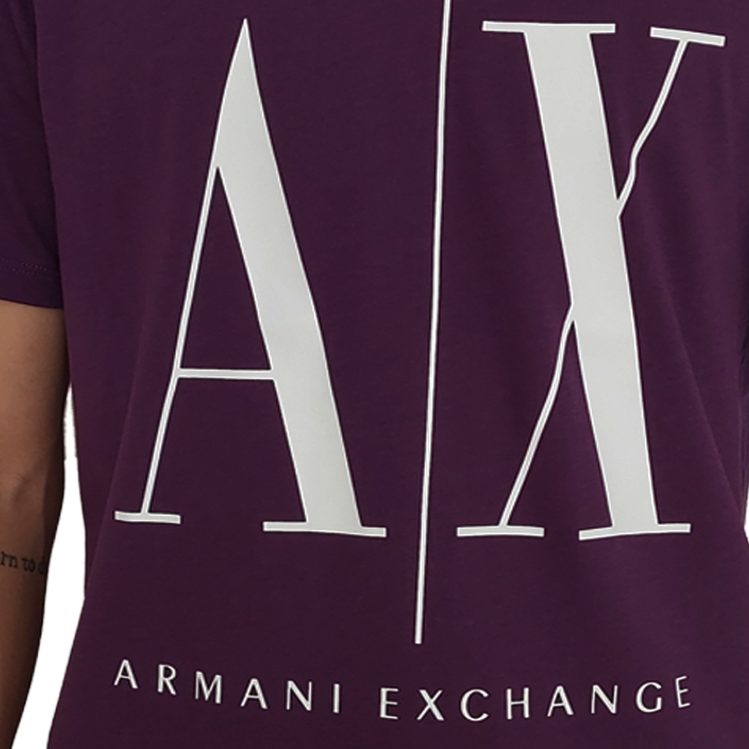 Camiseta Armani Exchange Regular Fit ICON TEE COM LOGO MACRO