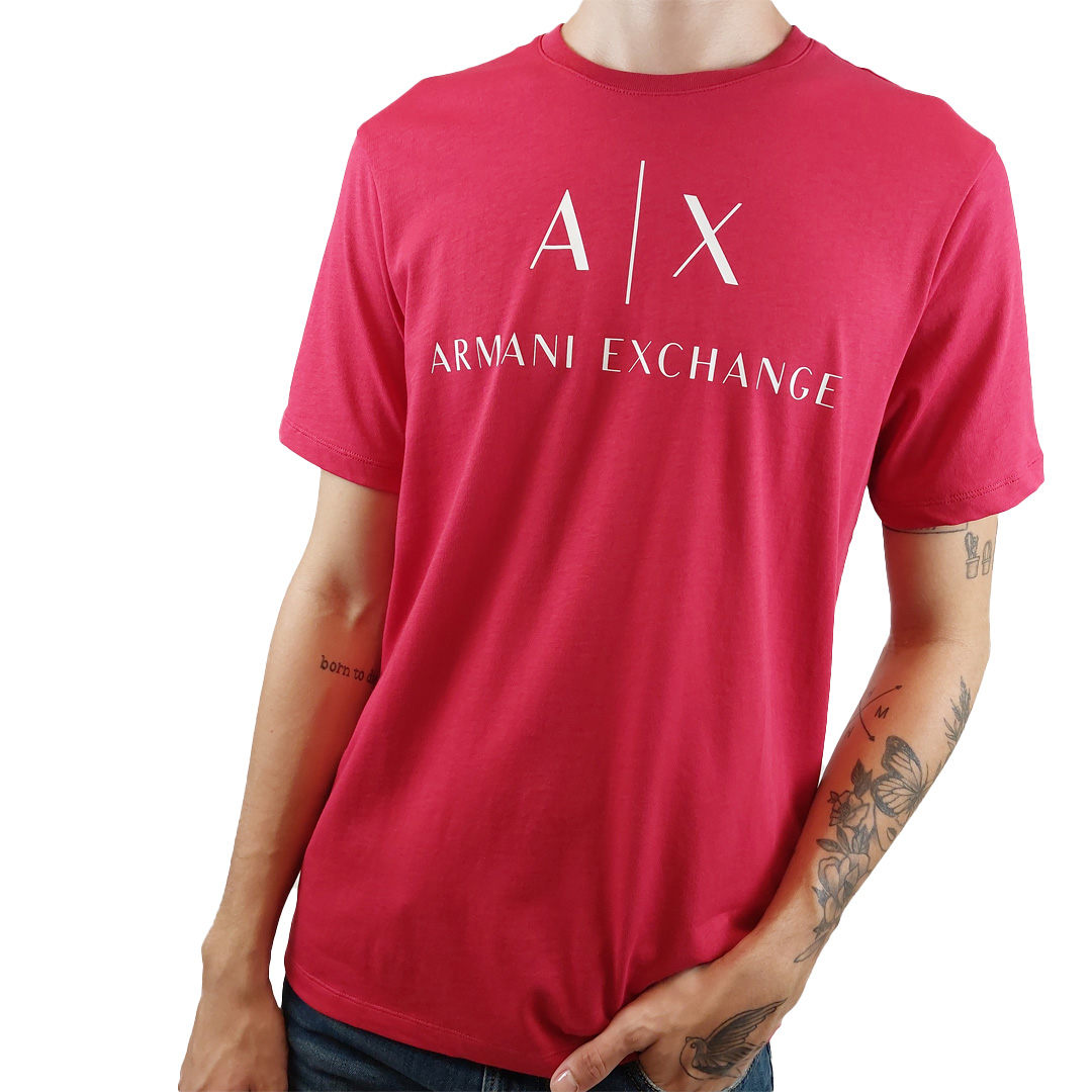 Camiseta Armani Exchange Slim Fit Com Logo