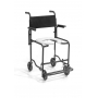 Cadeira De Banho Ortomob RS2 em Aço Apoio De Pés Retrátil