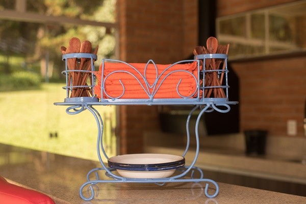 Paneleiro escorredor de mesa kit sobremesa ferro rustico artesanal