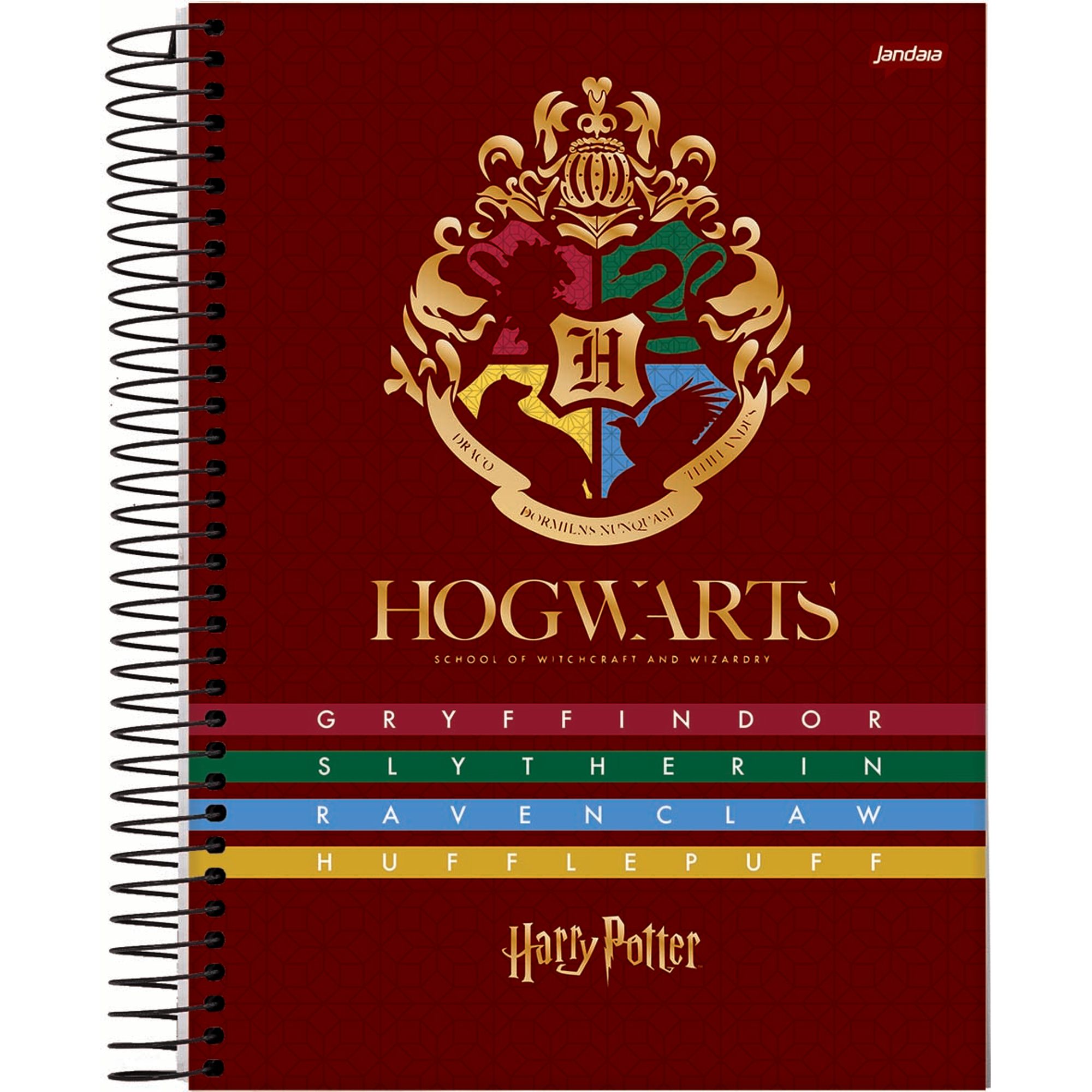 Caderno Universitário Capa Dura 20 Matérias Harry Potter - Jandaia