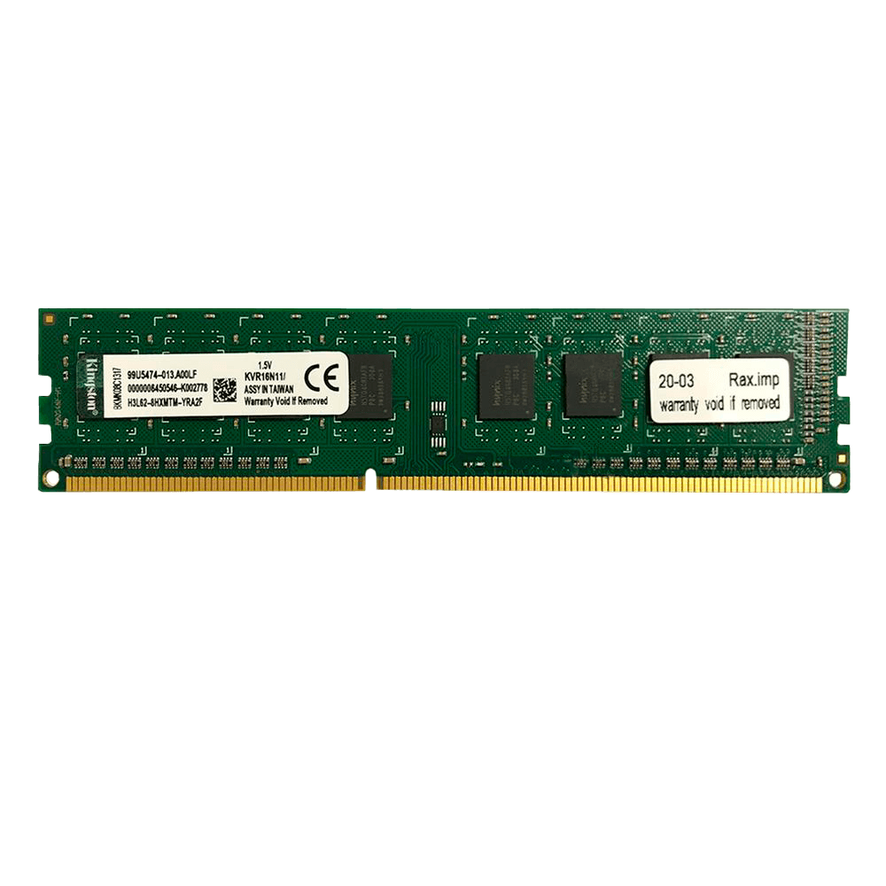 Memória Kingston 8GB, 1600MHz, DDR3, CL11 - KVR16N11/8