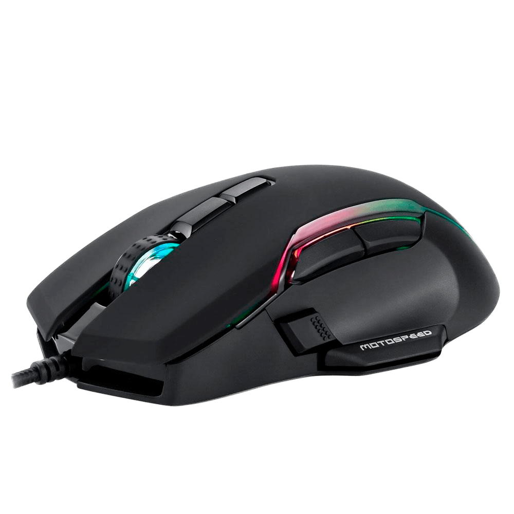 Mouse Gamer Motospeed V90, RGB, 8 Botões, 12000DPI, Preto - FMSMS0100PTO