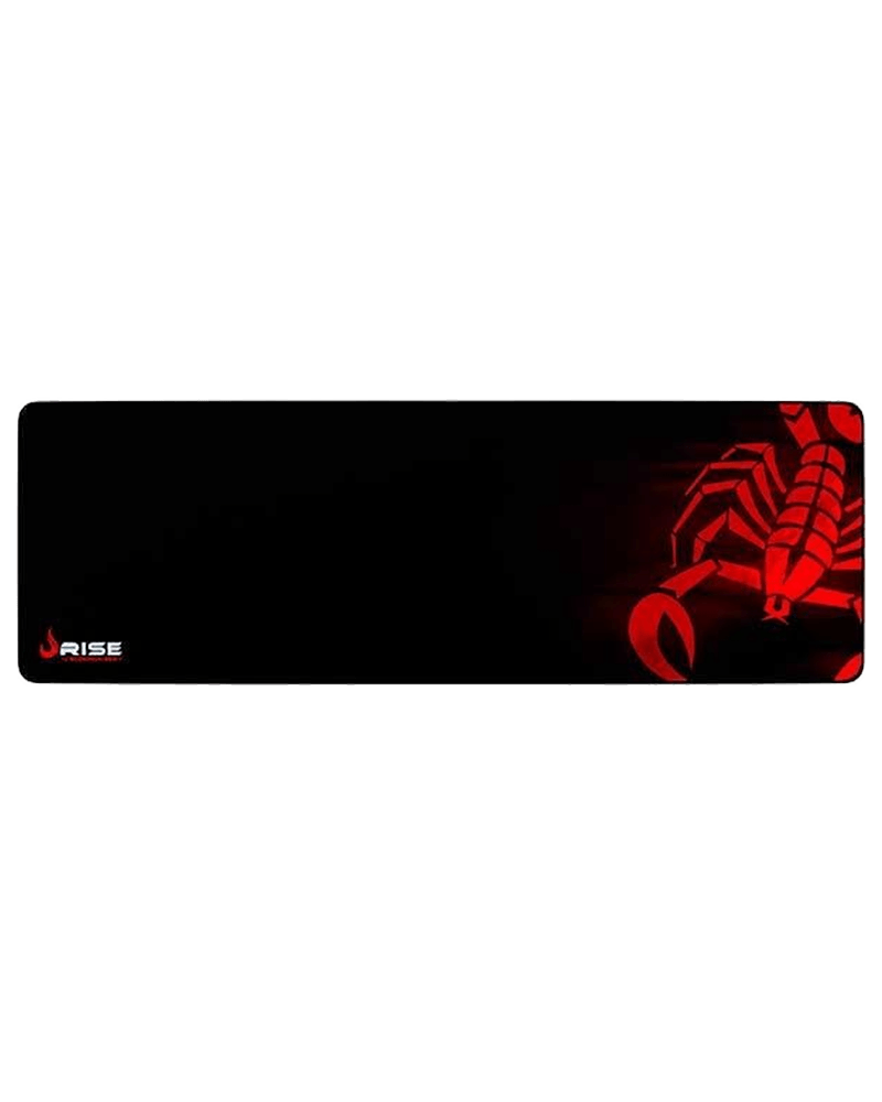 Mousepad Rise Scorpion Red Extendido Costurad - RG-MP-06-SR