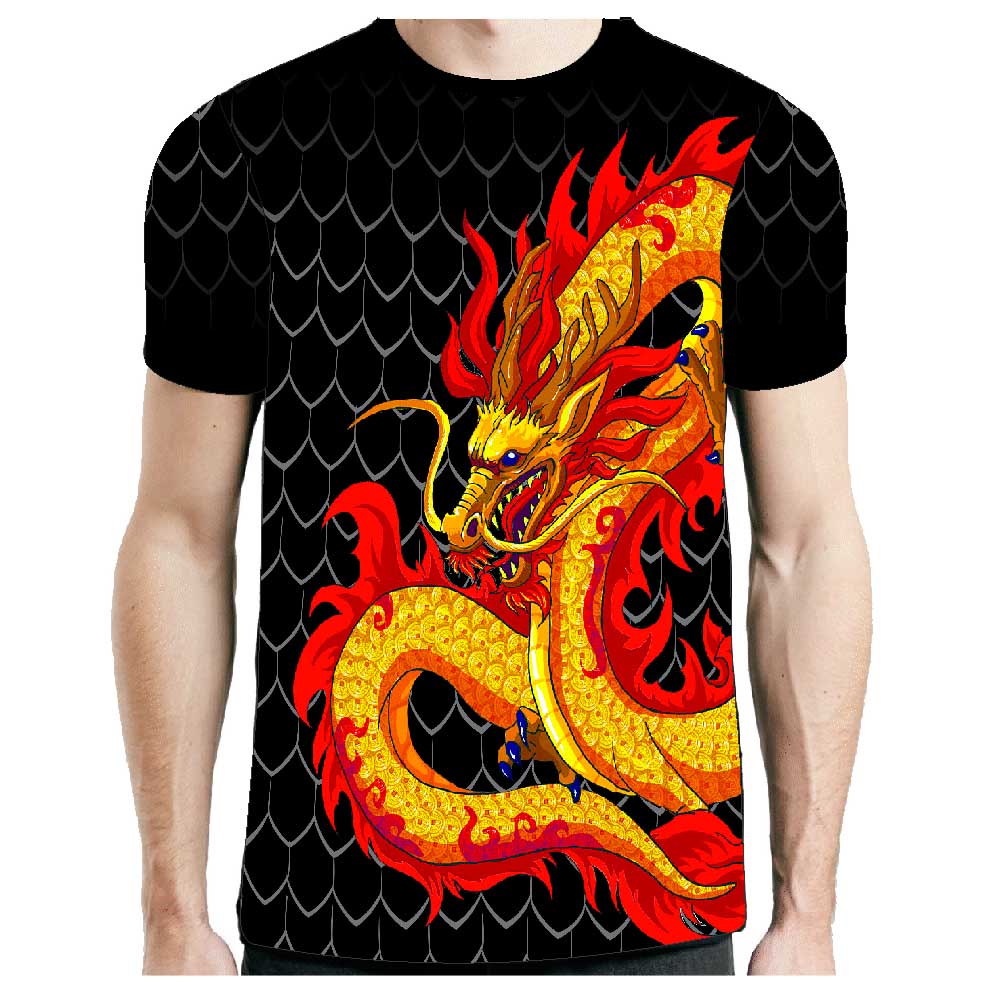 Camisa Camiseta Muay Thai Dragon - Fb-2060 - Preta