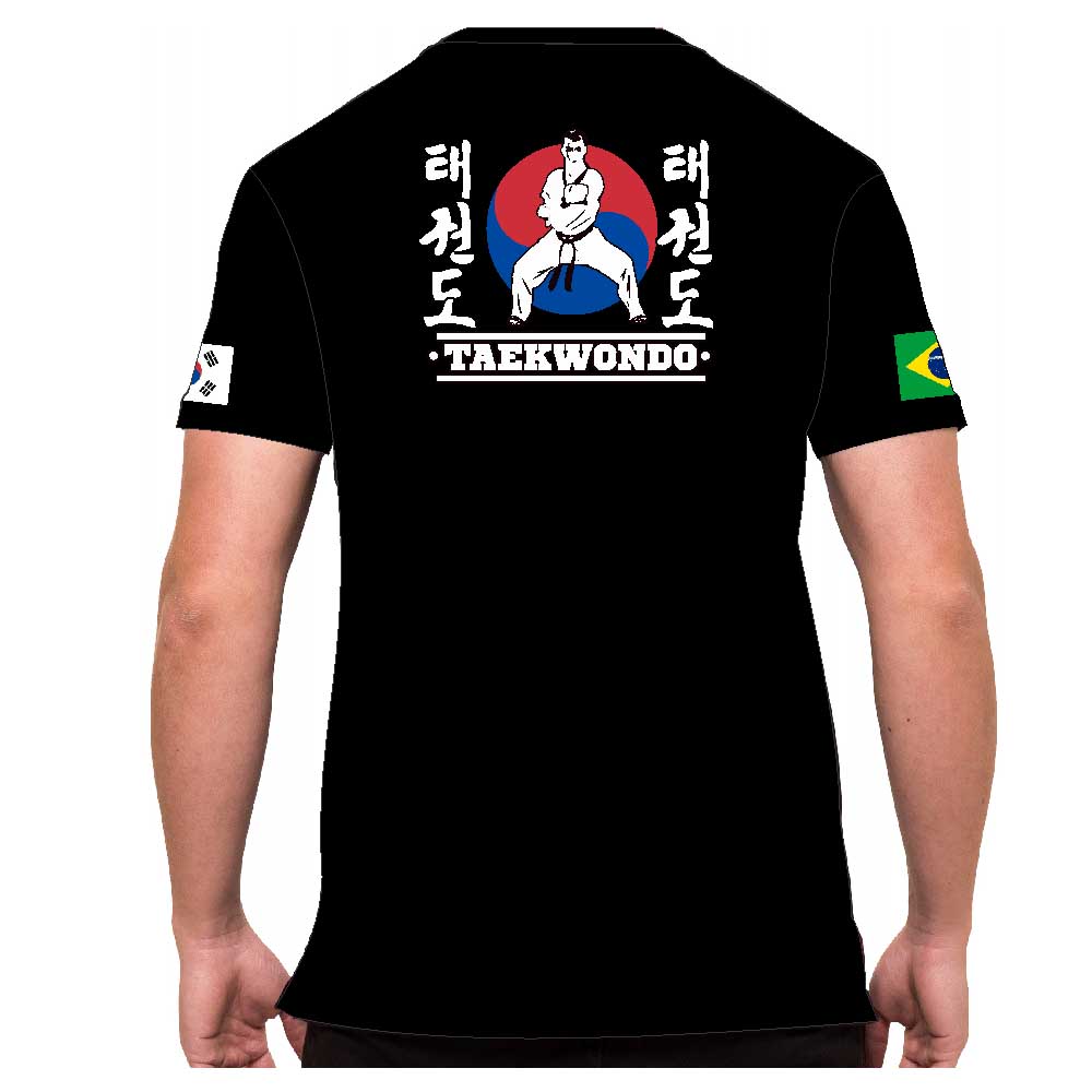 Camisa Camiseta Taekwondo Korea - Fb-2058 - Preta