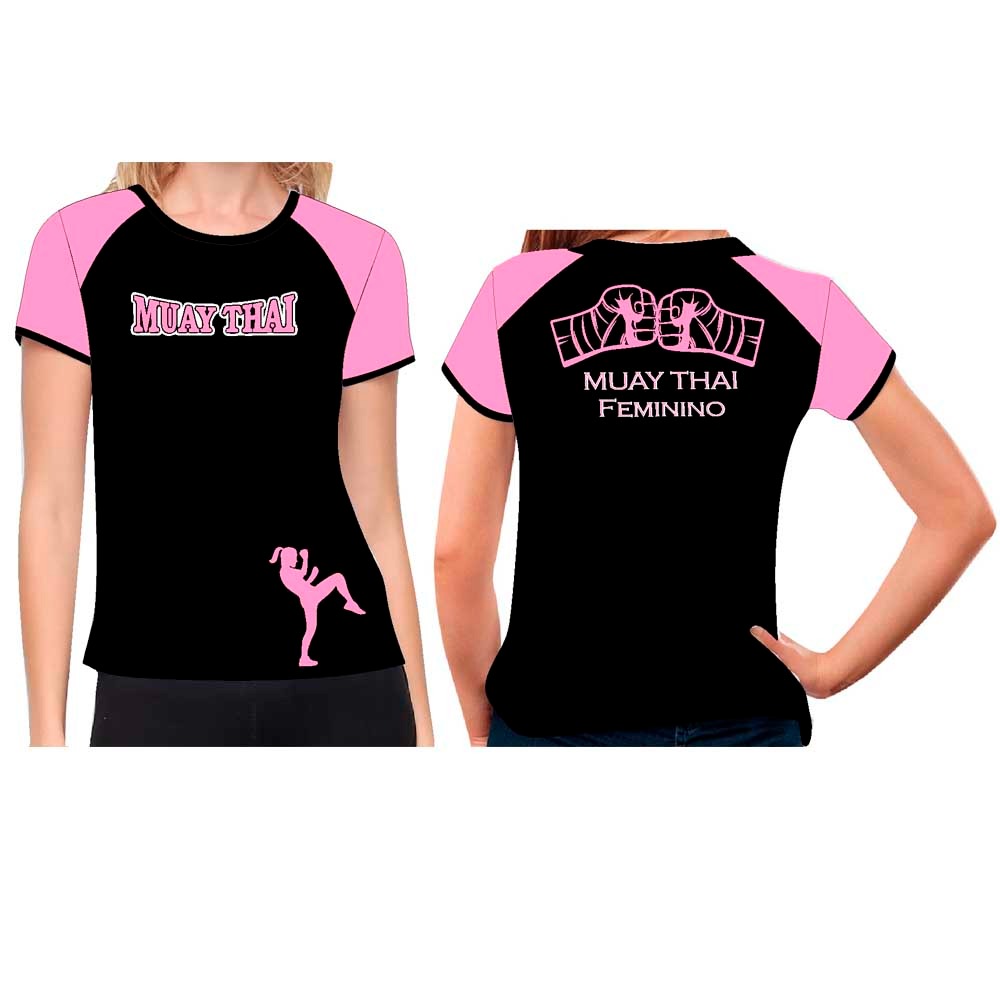 Camiseta Muay Thai Punch Girl - Feminina Baby Look - Fb-2063