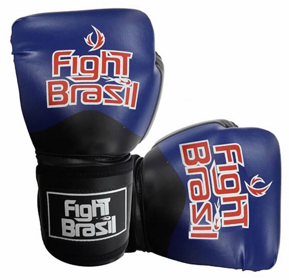 Luvas de Kick Boxe Muay Thai - Azul - FBX-1374 - 14 Oz
