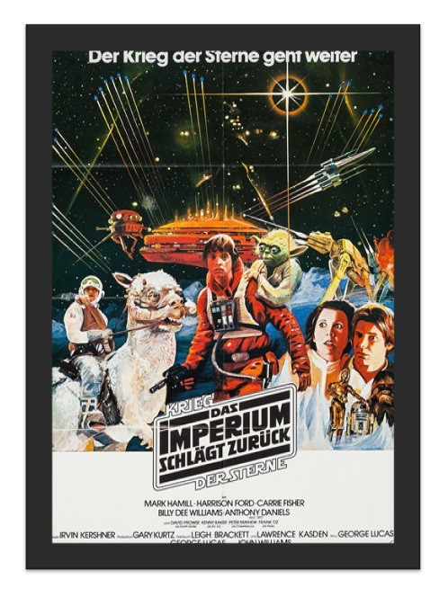 Placa Quadro Poster Minimalista Star Wars ALE