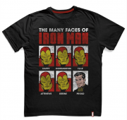 Camiseta Iron Man Faces