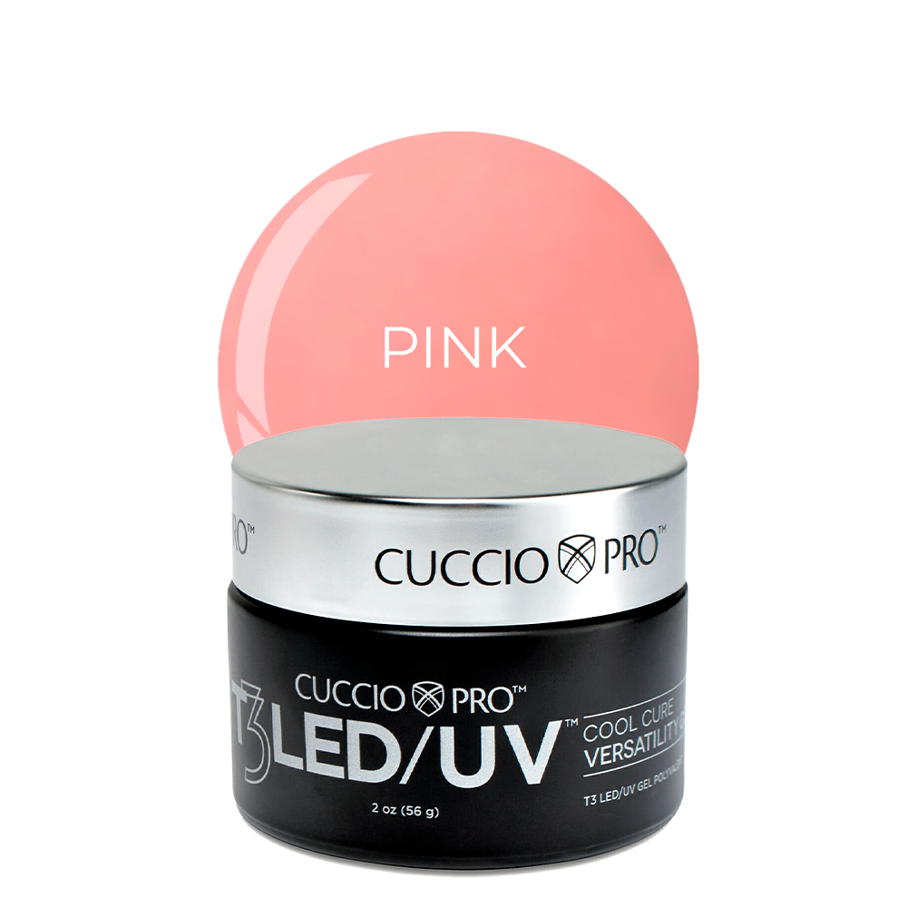 Gel T3 LED/UV Cuccio Pro - Controle Total - Pink - 56g - 6950.1