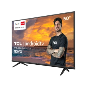 Smart TV 50 UHD 4K LED TCL 50P615 VA 60Hz - Android Wi-Fi Bluetooth HDR 3 HDMI 2 USB