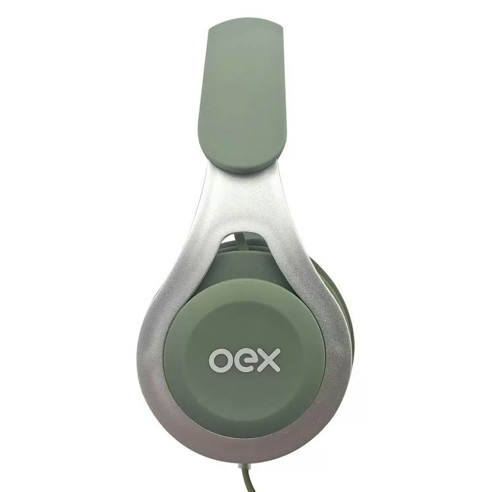 Headset  com Microfone - Drop - HS210 - P2 - 20KHz - Verde- OEX