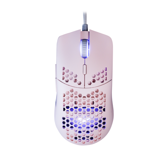 Mouse Gamer - Dyon- X - Ultra Leve - MS322S - RGB -7 Botões - 7200 DPI - Rosa - OEX