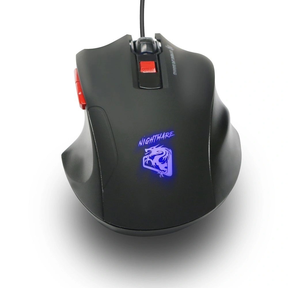 Mouse Gamer -  MGNM -  USB - 6 Botões - 4000 DPI -  Preto - NIGHTMARE ELG