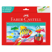 Lapis de Cor Aquarelável 60 Cores Faber-Castell Ecolápis