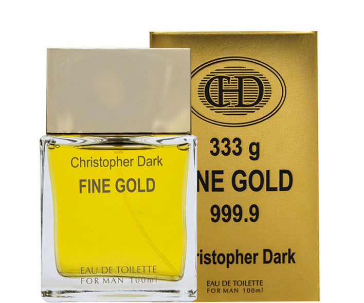 Perfume Masculino Importado Christopher Dark Fine Gold Men Edt 100 ml