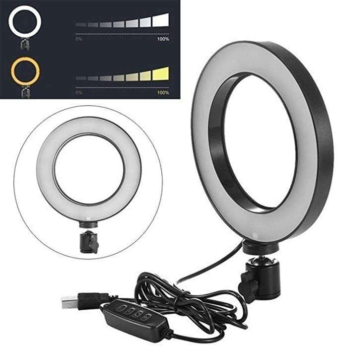 Iluminador Para Celular Câmera Blogueiro Ring Fill Light 16cm