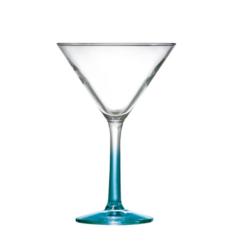 Taça de Vidro para Martini Azul 225ml CAIXA COM 24 | Ref. 80727302