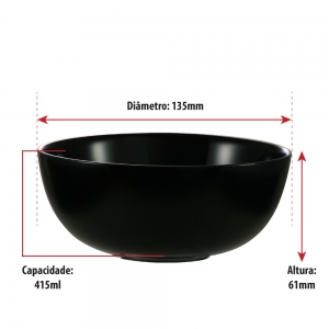 Bowl Black  415ml | Caixa Com 24 Peças -  Ruvolo - Foto 2