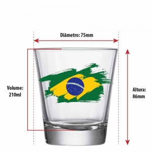 Copo De Vidro Old Fashioned Copa Do Mundo 220ml | Caixa Com 24 Peças - Ruvolo - Foto 13