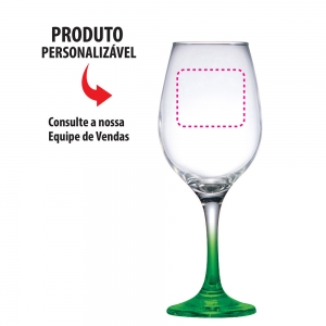 Taça de Vidro One Verde Para Drink 385ml | Caixa Com 24 peças - Ruvolo - Foto 4