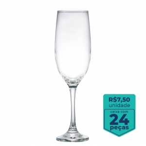 Taça de Vidro One Para Champagne 200ml | Caixa Com 24 peças  -  Ruvolo