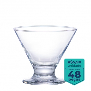 Taça de Vidro Egito Para Sobremesa 255ml | Caixa Com 48 Peças -  Ruvolo