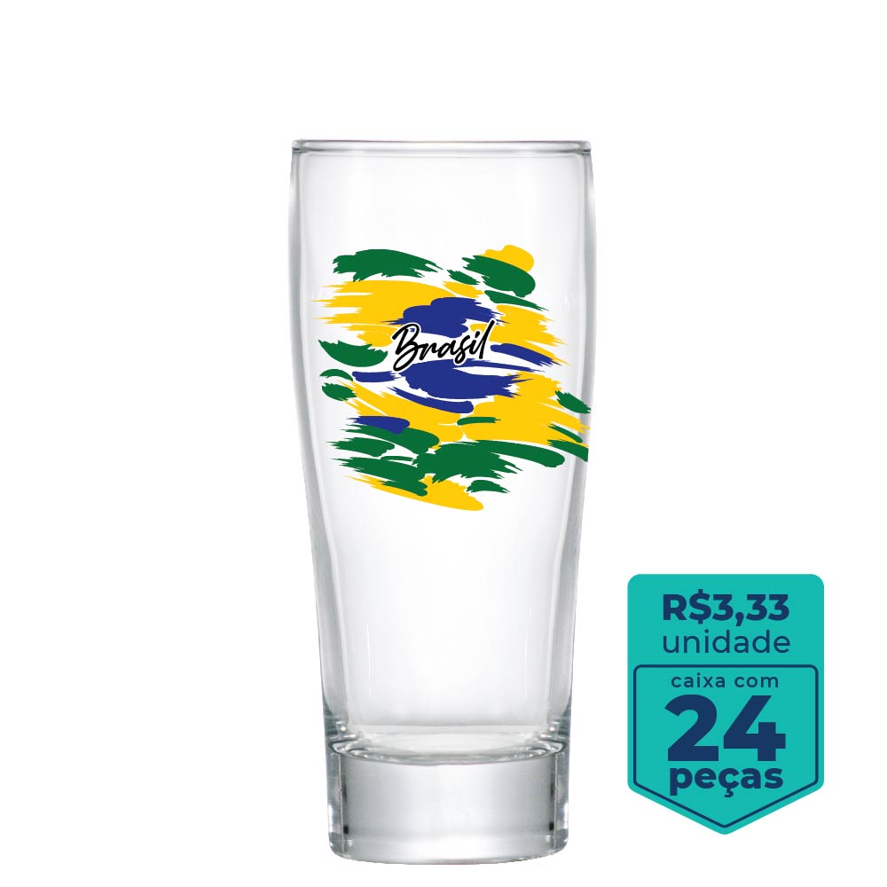 Copo de Vidro Prime P Copa Do Mundo 220ml | Caixa Com 24 Peças - Ruvolo - Foto 0