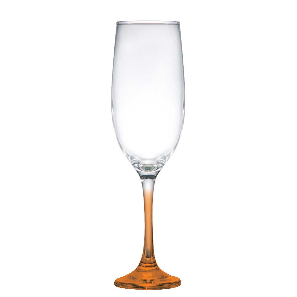 Taça de Vidro One para Champagne Laranja 200ml CAIXA COM 24 | Ref. 80552402