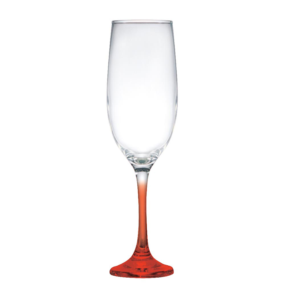 Taça de Vidro One para Champagne Vermelha 200ml CAIXA COM 24 | Ref. 80552202