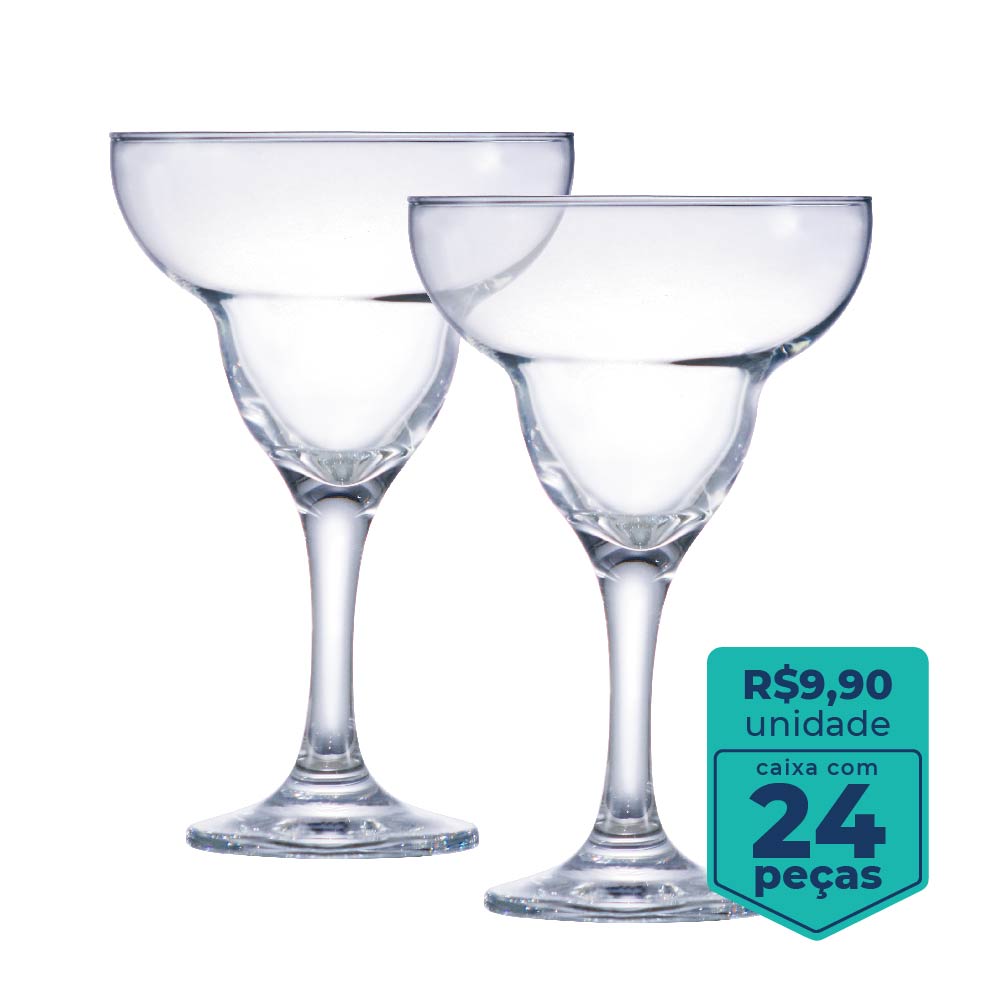 Taça de Vidro Para Margarita 300ml | Caixa Com 24  Peças -  Ruvolo - Foto 1