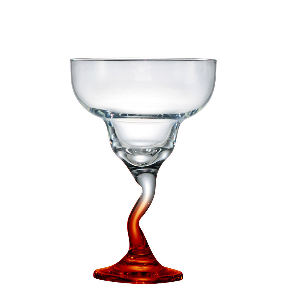 Taça de Vidro para Margarita Twister Vemelha 300ml CAIXA COM 24 | Ref. 80563202