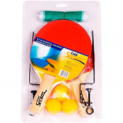 Kit Completo Ping Pong 3 Bolinhas 2 Raquetes + Rede - 4855 Bel Fix