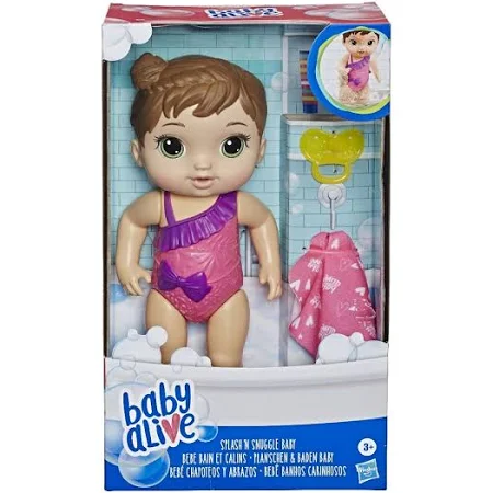 Boneca Baby Alive Bebê Banhos Carinhosos Morena - E8716 - Hasbro