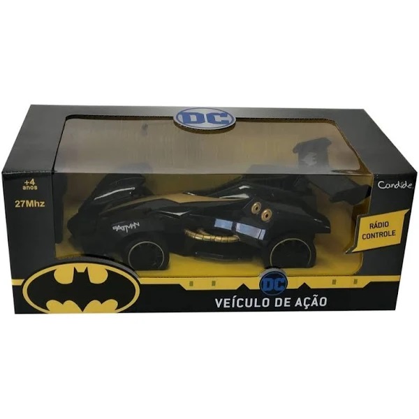 Carrinho Batman Controle Remoto Veículo De Ação - 9055 Candide