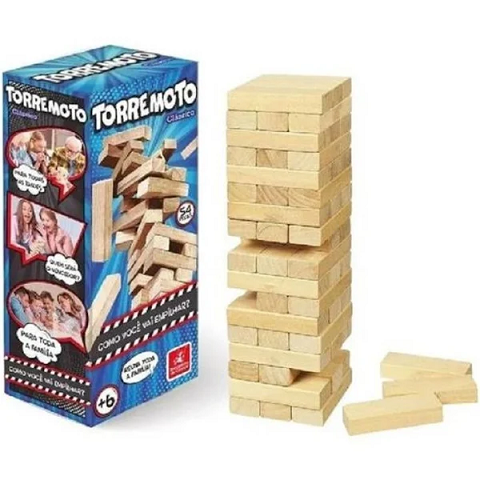 Jogo Torremoto Classico 54 peças - 5193 Brincadeira De Crianca
