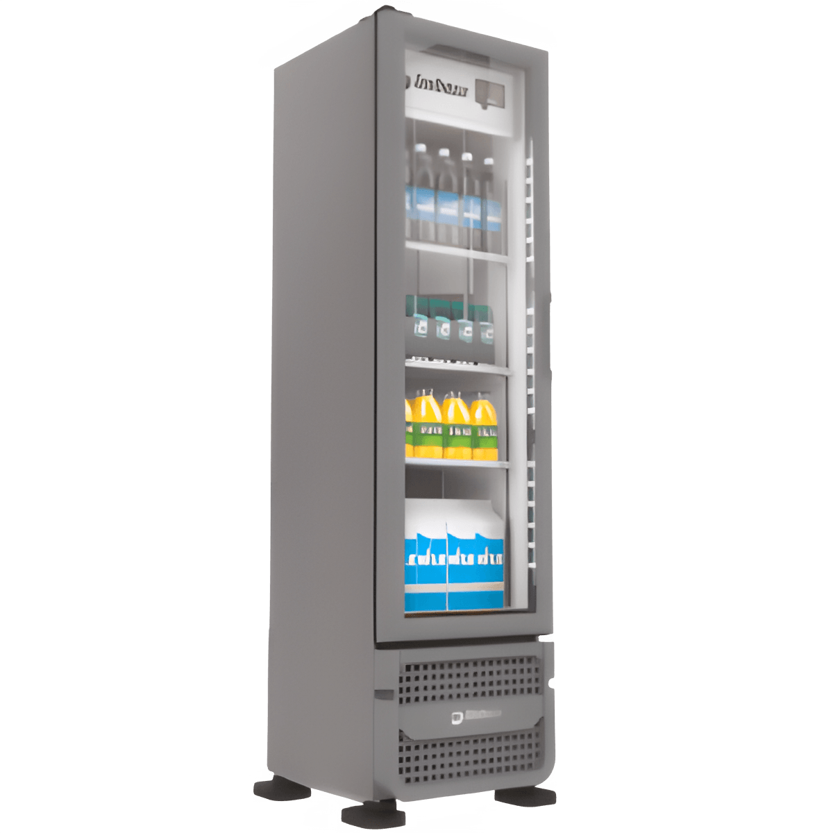 Cervejeira Slim 229 Litros Refrigerador Porta de Vidro Preto ou Cinza - Imbera