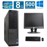 CPU Desktop Dell Optiplex 7010 i3 3° Geração 8GB 500Gb Monitor 15" Multimarcas
